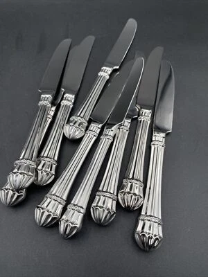 Yamazaki Stainless  Steel Flatware Patrick Carouselle Glossy 9 Dinner Knives - Image 1 of 4