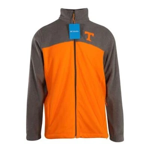 Columbia Men's Fleece Jacket Orange Grey CLG Flanker III Tennessee Orange (472) - Picture 1 of 10