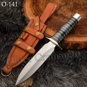12" SUPERBO STRUMENTO FORGIATO SU MISURA ACCIAIO, CACCIA TATTICA SOPRAVVIVENZA PUGNALE O-141 - Foto 1 di 10
