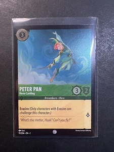 Disney Lorcana Peter Pan Never Landing 91/204 FOIL HOLO - MINT The First Chapter - Picture 1 of 1
