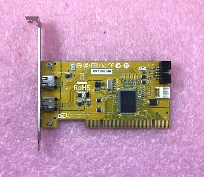HP 32 BIT PCI FireWire Card - 2 x IEEE1394 -  SP# 441448-001 - AS# 354614-006 - Image 1 of 4