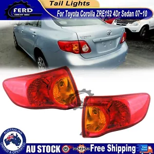 Tail Light Fits Toyota Corolla ZRE152 /153R 07-10 Sedan 4dr Pair L&R Rear Lamp - Picture 1 of 5