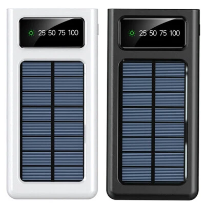 Banco de energia solar 9000000mAh 4 USB carregador de bateria externo de backup para celular - Imagem 1 de 4