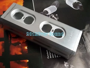 1x Aluminum Alloy US AC Power Bar Box 4outlet chassis socket hifi distributor  - Picture 1 of 7