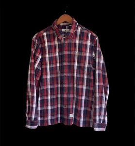 Undefeated Plaid  Button up Long sleeve shirt M Streetwear Supreme Nike Rare - Picture 1 of 6