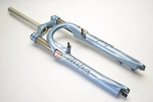 ROCK SHOX DUKE BLUE 1 1/8" THREADLESS 26" BICYCLE SUSPENSION FORK 215 MM STEERER - Picture 1 of 13