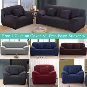 High Stretch Slipcover Sofa Covers Lounge Protector 1 2 3 4 Seater Couch Cover - Picture 1 of 16