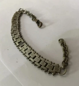 VINTAGE ANTIQUE WHITE METAL BOOK-CHAIN CANNON BALL ORNATE POCKET WATCH CHAIN - Picture 1 of 8