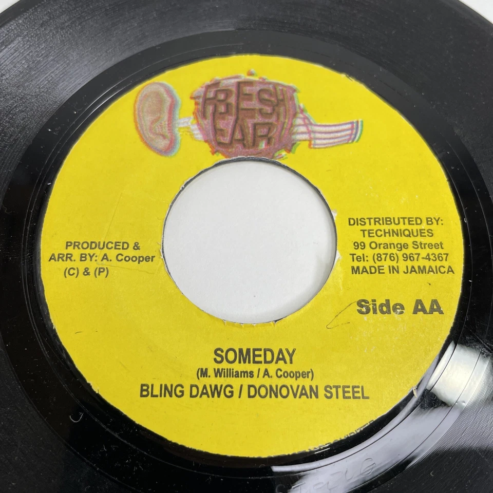 RARE! Bling Dawg & Donovan Steel, Someday (Vinyl Record, 45rpm, 7",2003) Jamaica - Image 1 of 4