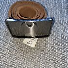 Men’s Brown Leather Zippo Belt New Old Stock With Tag Size 32