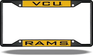 Marco de matrícula negro VCU RAMS - Imagen 1 de 1
