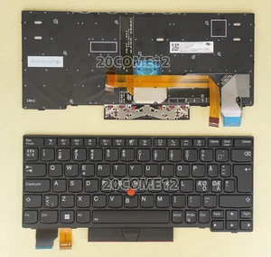 Nuovo per Lenovo Thinkpad L13 Yoga gen 2 20VK 20VL tastiera retroilluminata nordica ND - Foto 1 di 2