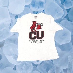 Vtg 90s Men XL Distressed Spell Out Colorado University Philadelphia T-Shirt USA - Picture 1 of 7