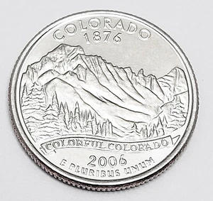 2006 P Colorado State Quarter AVE CIRCULATED **FREE SHIPPING** - Picture 1 of 2
