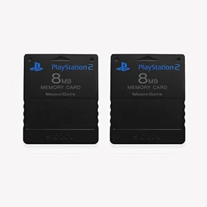 Tarjeta de memoria PlayStation 2 8 MB paquete de dos muy buena 9Z - Imagen 1 de 3