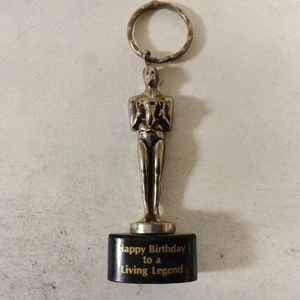 Happy Birthday To A Living Legend Oscar Statue Keychain - Picture 1 of 4