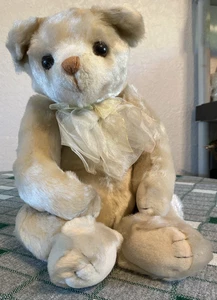 TY 1999 Plush Yesterbear Cream Color 17 Inches Stuffed Animal Toy - Picture 1 of 8
