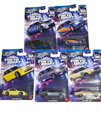 2025 Hot Wheels Silver Series Tokyo Drift Full 5 Set Fast And Furious 25 Years - Image 1 of 4