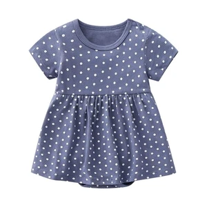Baby Nest Summer Baby Clothes Short Sleeve Romper with Skirt Baby One-Piece 713 - Picture 1 of 8