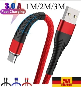 Micro USB auf USB 1-2-3m Ladekabel 60W Schnellladekabel für Samsung Xiaomi 3A - Bild 1 von 16