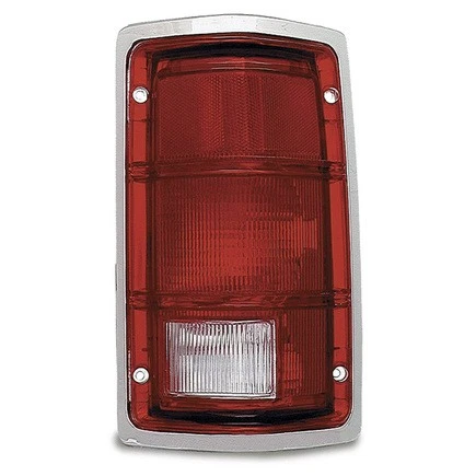 Комбинированная линза тормозного/заднего фонаря Grote 854225 прямоугольная, красная и прозрачная, - Изображение 1 из 4