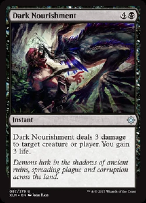 Dark Nourishment - Light Play MTG Ixalan - Image 1 of 1