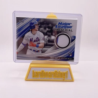 2023 Topps Series 2 Brett Baty Relic Rookie Major League Material Mets RC /199 - Image 1 of 3