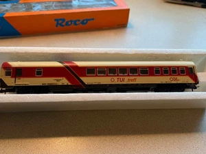 HO ROCO 44280 DB GERMAN TUI TREFF VACATION HOLIDAY EXPRESS COACH CAR/Wrong Box - Picture 1 of 15
