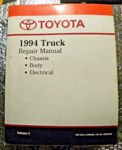 1994 Toyota Truck Factory Repair Manual Volume 2 only Chassis Body Electrical - Picture 1 of 7