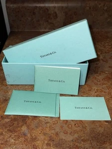 Tiffany & Co. Blue Sunglasses/Eyeglasses Box & Cert Of Authenticity EMPTY - Picture 1 of 7