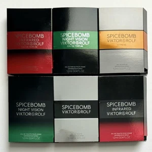 Viktor&Rolf Spicebomb Collection Sample Spray Vials 7pc Set - Picture 1 of 3