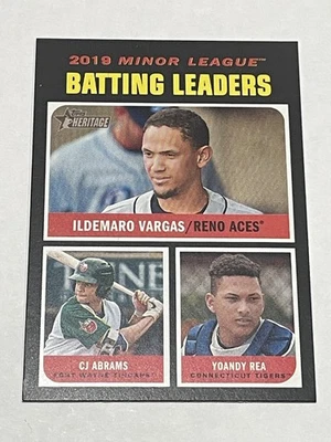 2020 Topps Heritage Minor League Baseball #184 - CJ Abrams - Fort Wayne Tincaps - Image 1 of 2