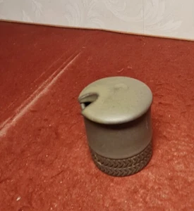 Denby Chevron Mustard Pot - Picture 1 of 3