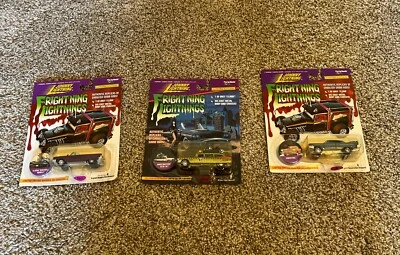 Johnny Lightning Frightening Lightnings 3 Cars - Elvira, Ghostbusters, Christine - Image 1 of 4