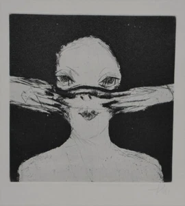 Klaus Fußmann/ Radierung / 1980 /Handsigniert/ wohl 200 Exemplare  ?/2 - Bild 1 von 2