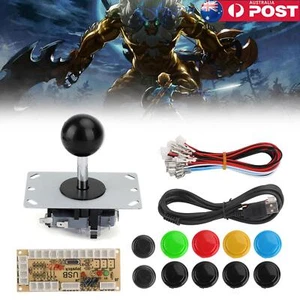 Arcade Joystick DIY Set 0 Delay Arcade USB Encoder To PC + Push Buttons Kits AUS - Picture 1 of 14