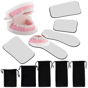 Espejos fotográficos ortodoncia dental de vidrio de 5 piezas espejo bucal intraoral reflector - Imagen 1 de 14