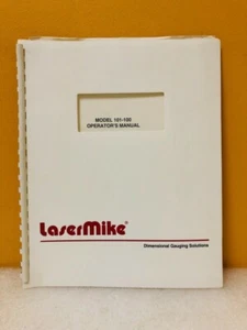 Lasermike 91194 Model 101-100 Single Axis Scanner Operator's Manual - Picture 1 of 3