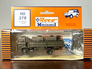 ROCO #378 Magirus 168M Water Truck w/2 Tanks "Olive Green" H.O. 1:87 - Picture 1 of 1