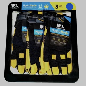 3 Pezzi Guanti da Lavoro Uomo Wells Lamont HydraHyde in Pelle - Wells Lamont - Nuovi con etichette - M/L - Foto 1 di 4