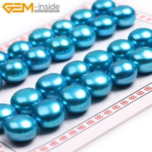 Earring 16 Pairs 111mm Stud Women A+ Half Drilled Freshwater Cultured Pearl - Picture 1 of 83