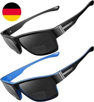 Sportlich Bifokale Sonnenbrille Mit Sehstärke Herren Unzerbrechlich Sportbrille  - Bild 1 von 4