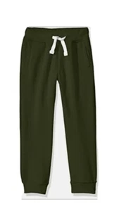 Southpole Little Boys' Active Basic Jogger Fleece Pants, Olive, Small/4 - Picture 1 of 2