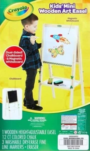 Crayola Wooden Art Easel for Kids - Chalkboard & Dry Erase! Fast Shipping - Picture 1 of 8