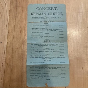 German Church Program 1883 - Bild 1 von 4