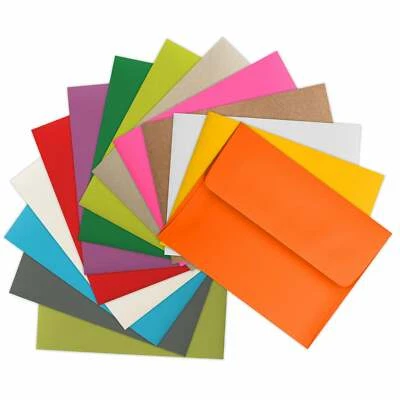 PAPER FRENZY A2 Invitation Envelopes Square Flap (4 3/8 x 5 3/4) for Invitations Notecards