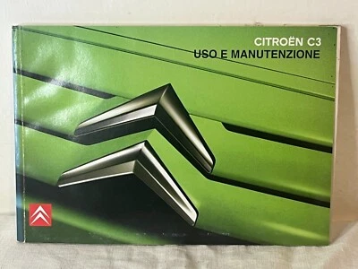 LIBRETTO USO E MANUTENZIONE CITROEN C3 ITALIANO ORIGINALE 05/2006 - Immagine 1 di 4