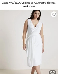 white dress for woman plus size dresses - Picture 1 of 7