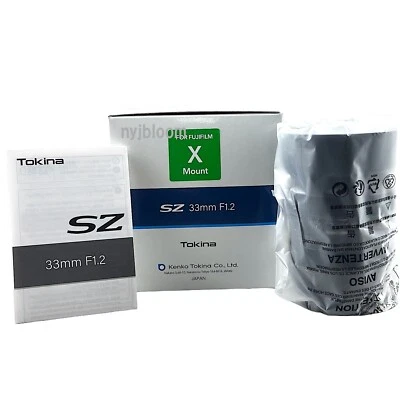 New TOKINA SZ 33mm F1.2 MF Lens for FUJI X Mount Manual Focus APS-C Format - Image 1 of 4