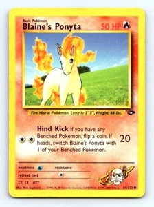 BLAINE'S PONYTA 64/132 - POKEMON GYM CHALLENGE - NM - Foto 1 di 2